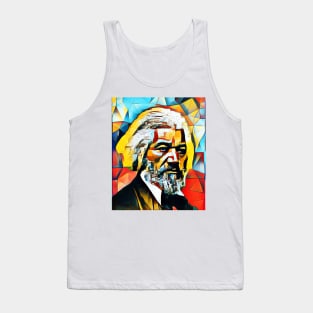 Frederick Douglass Abstract Portrait | Frederick Douglass Abstract Artwork 11 Tank Top